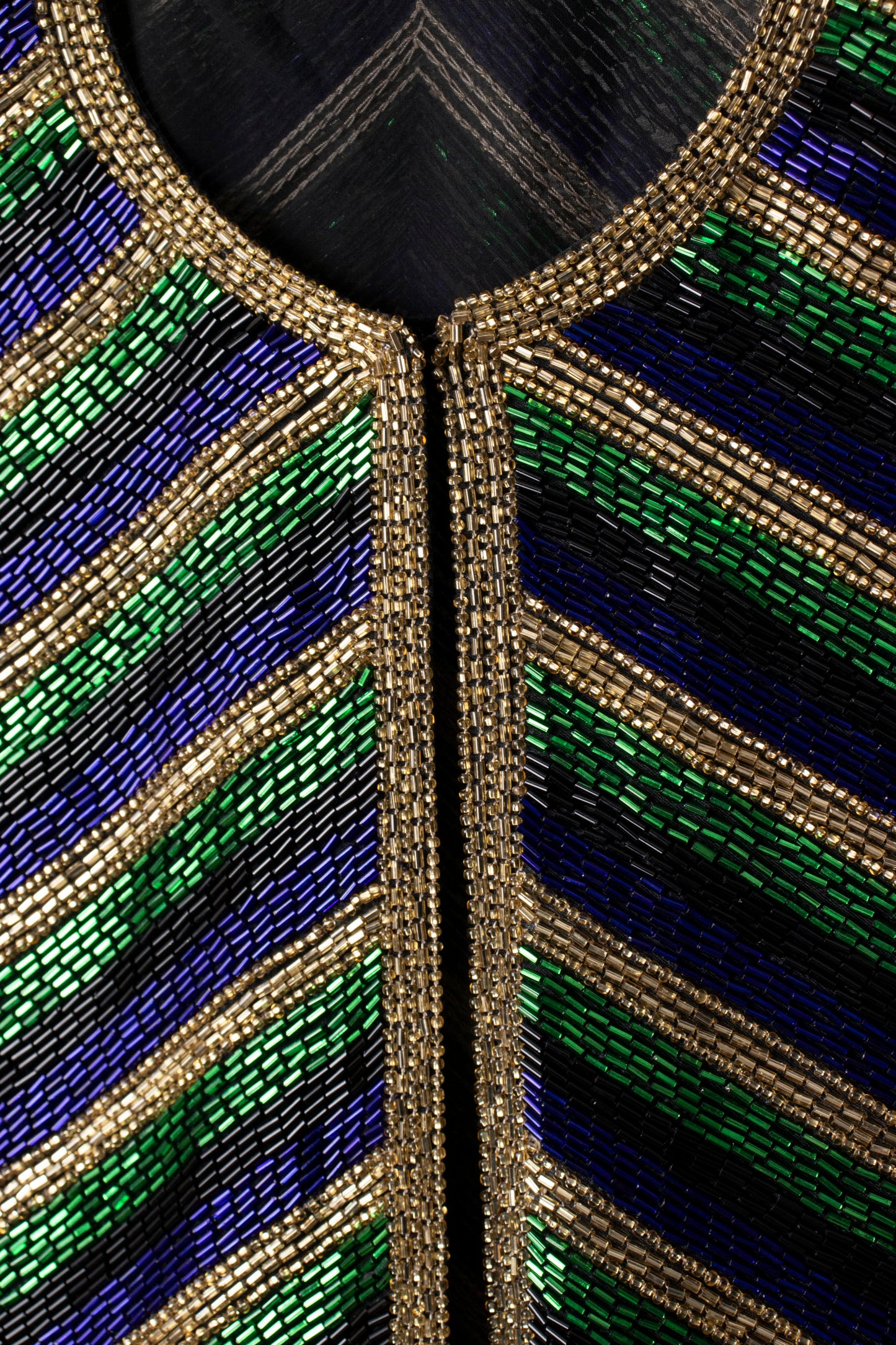 80s Victoria Royal Beaded Jacket M