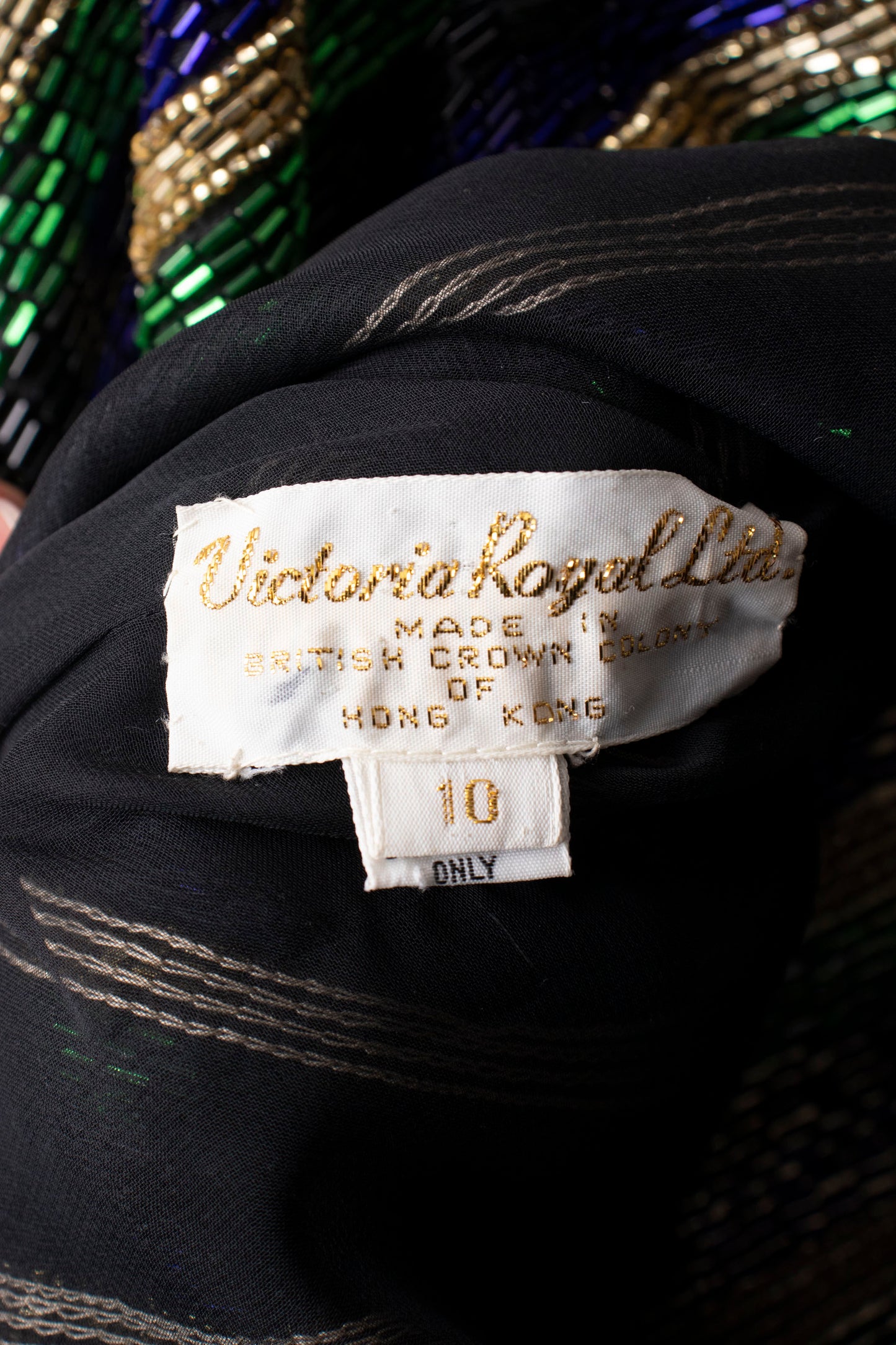 80s Victoria Royal Beaded Jacket M