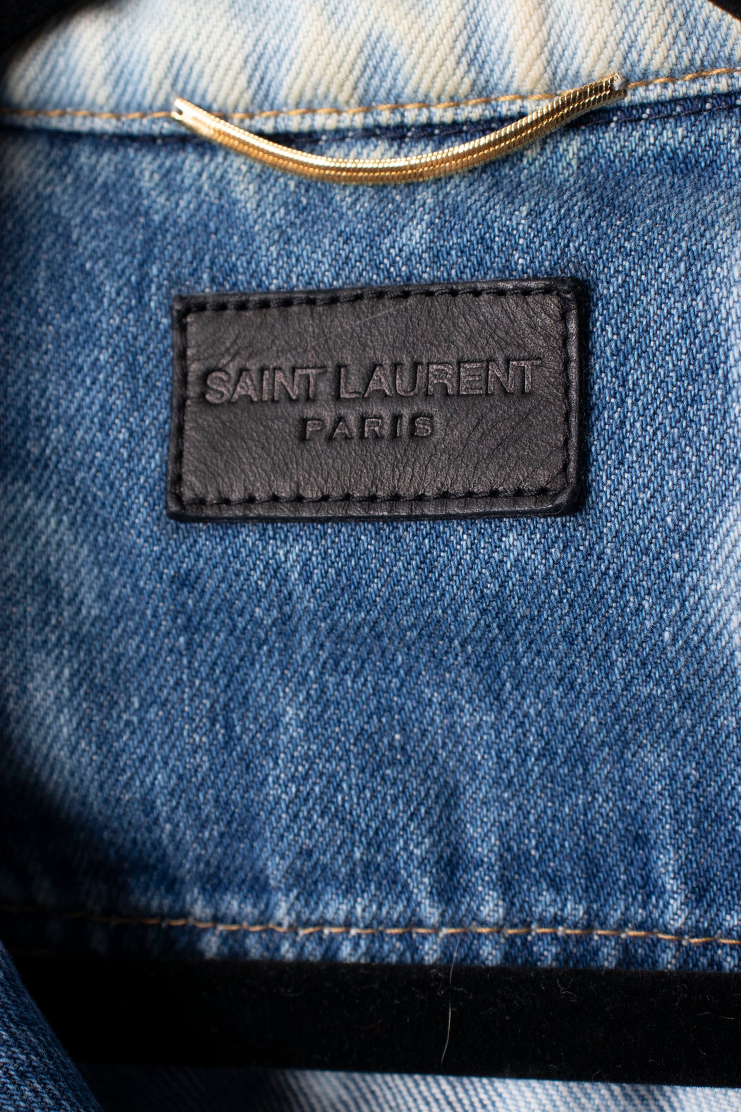 00s Saint Laurent Acid Wash Denim Jacket XS