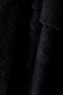 Loris Azzaro Black Silk Lace Strapless Tea Length Dress