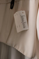 Carolina Herrera Gold Silk Long Sleeve Maxi Dress
