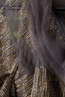 Carolina Herrera Gold Silk Long Sleeve Maxi Dress