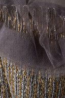 Carolina Herrera Gold Silk Long Sleeve Maxi Dress