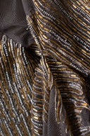 Carolina Herrera Gold Silk Long Sleeve Maxi Dress