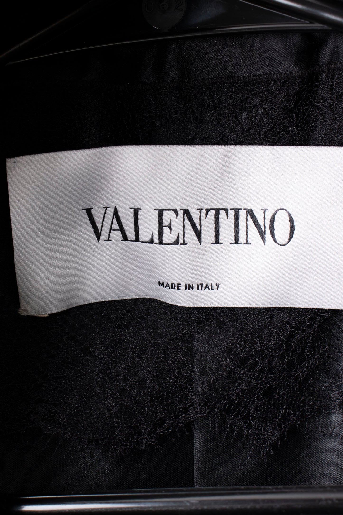 00s Valentino Black Trench Coat S