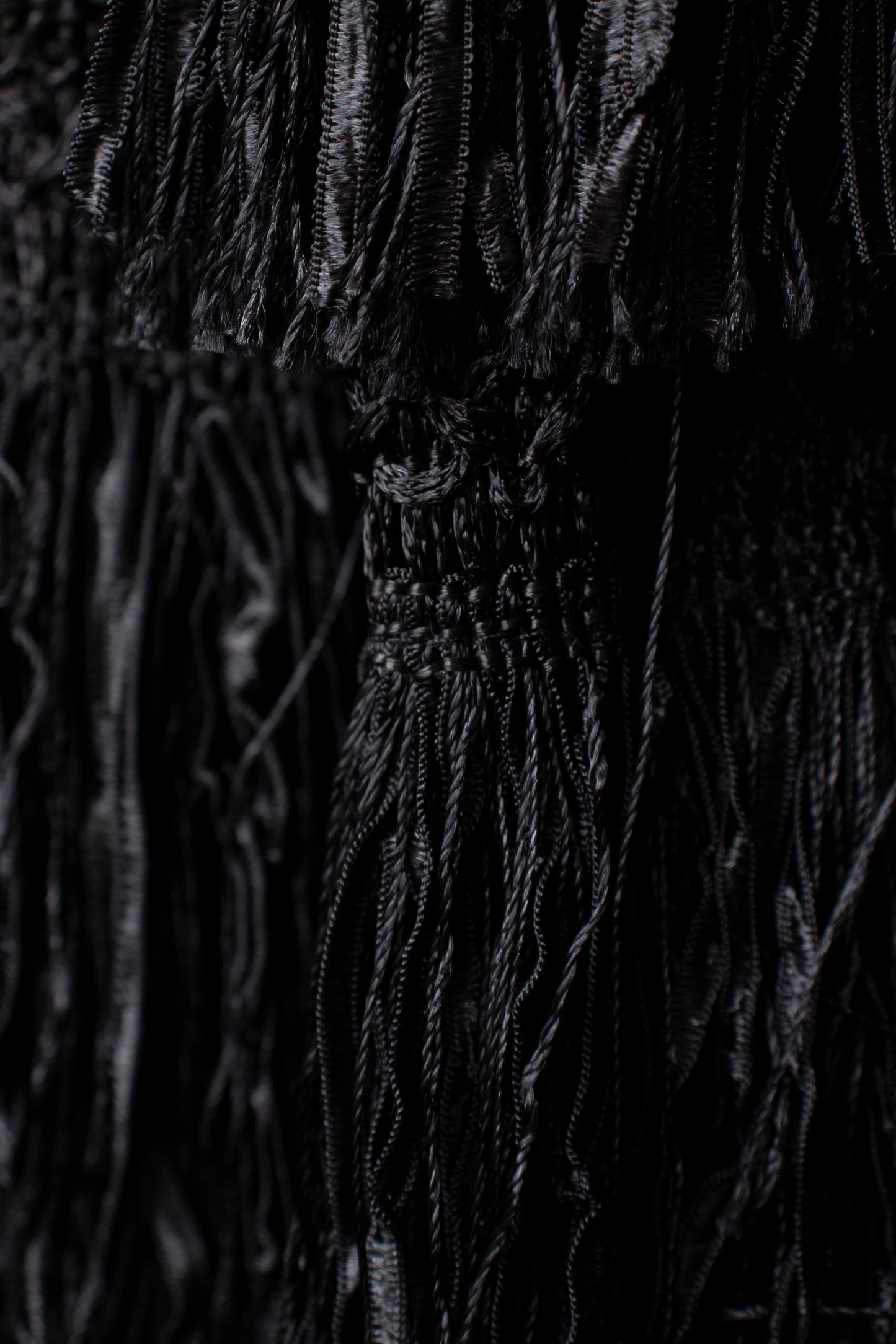 Steven Tyler Black Fringe Coat M