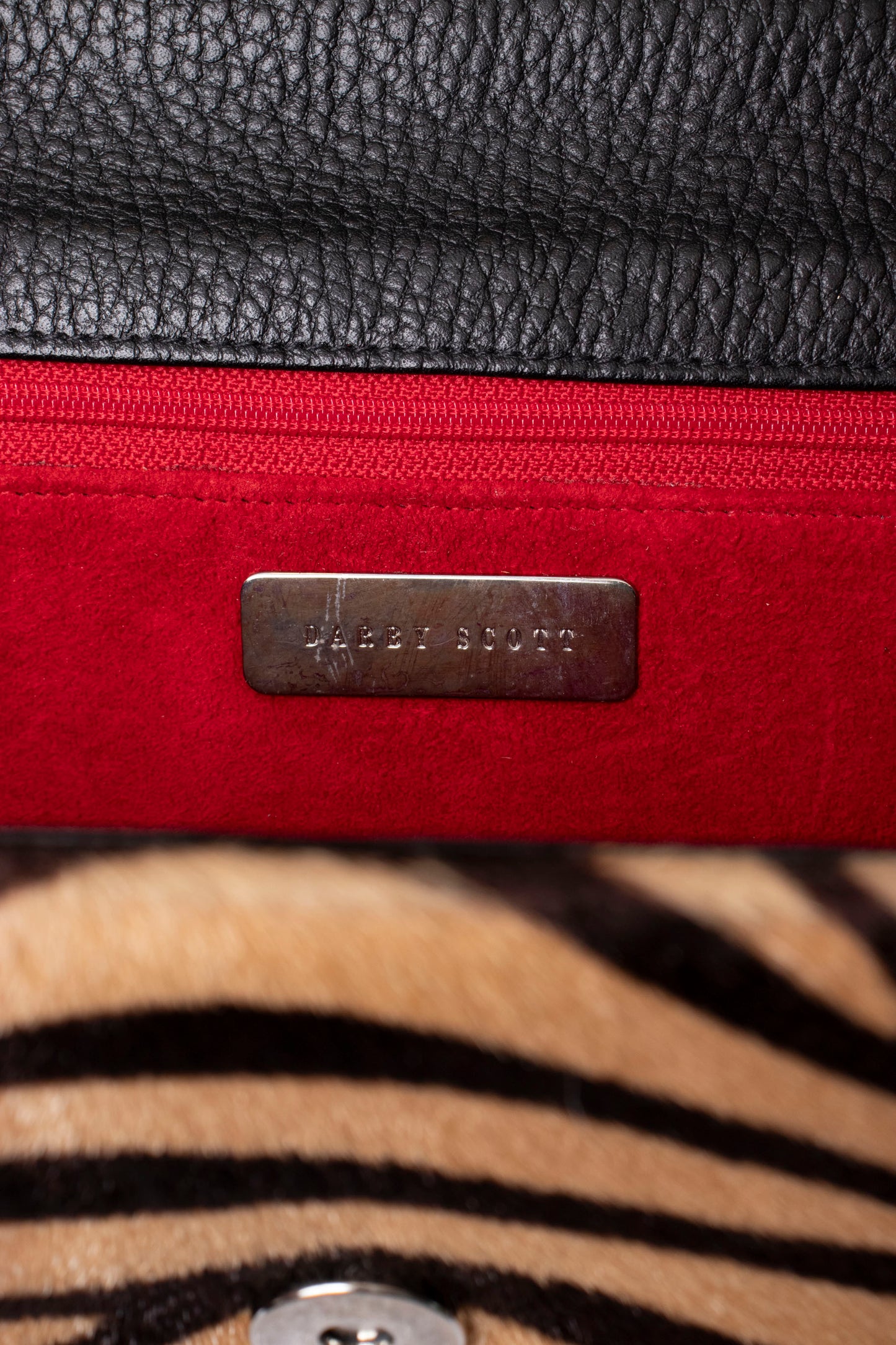 Tiger Print Haircalf Handbag