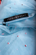 Fyodor Golan Blue Tulle Midi Skirt