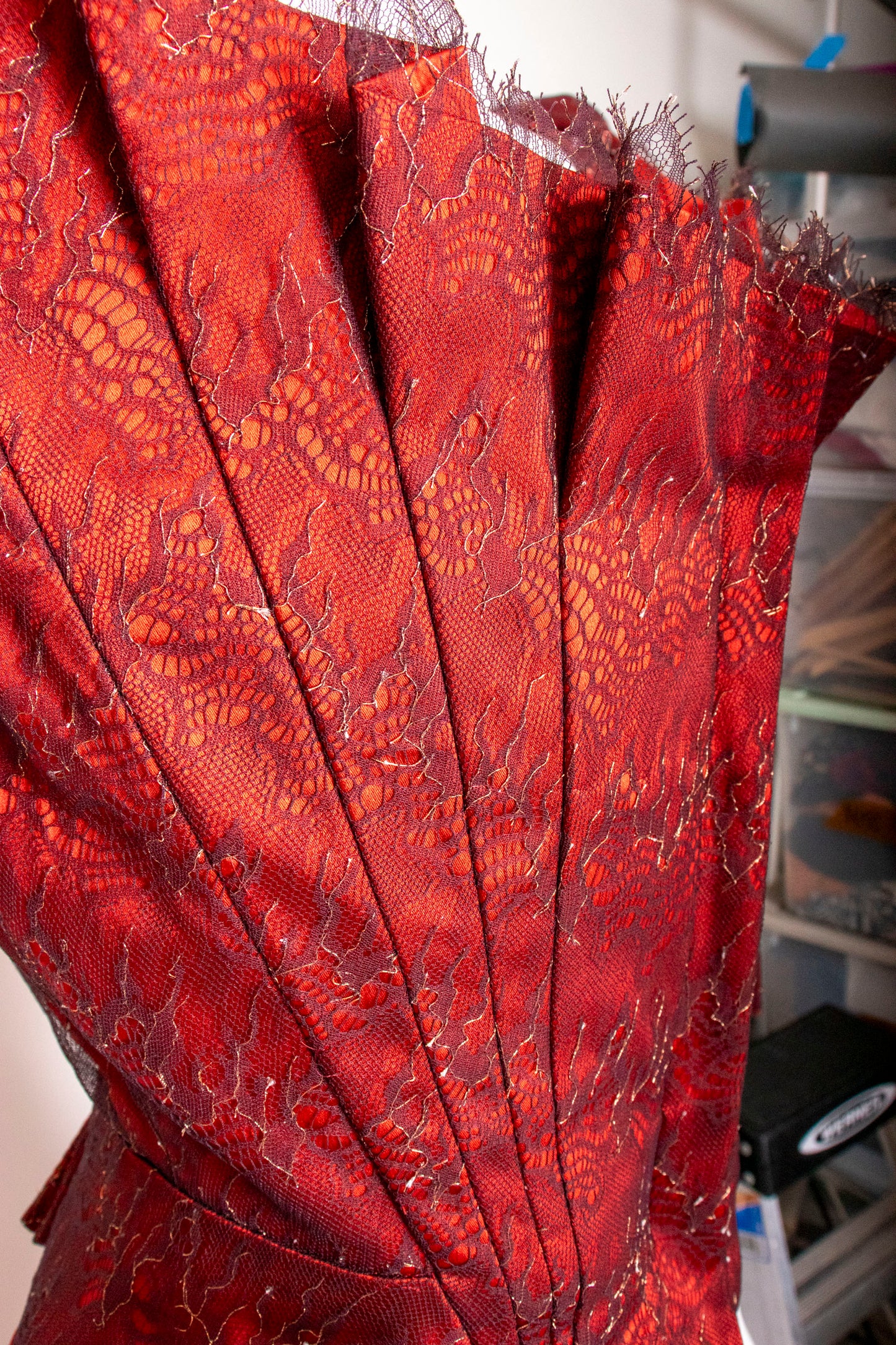 Vivienne Westwood Red Corset Skirt Set M
