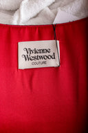 Vivienne Westwood Red Silk 3/4 Sleeve Corset Maxi Skirt Set