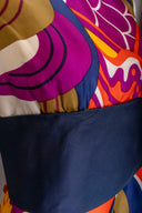 Chester Weinberg  Multi Color Silk Sleeveless Mini Dress