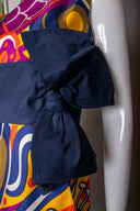 Chester Weinberg  Multi Color Silk Sleeveless Mini Dress