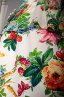 Dolce & Gabbana Silk Floral Top & Knee Length Skirt Set