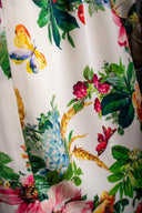 Dolce & Gabbana Silk Floral Top & Knee Length Skirt Set