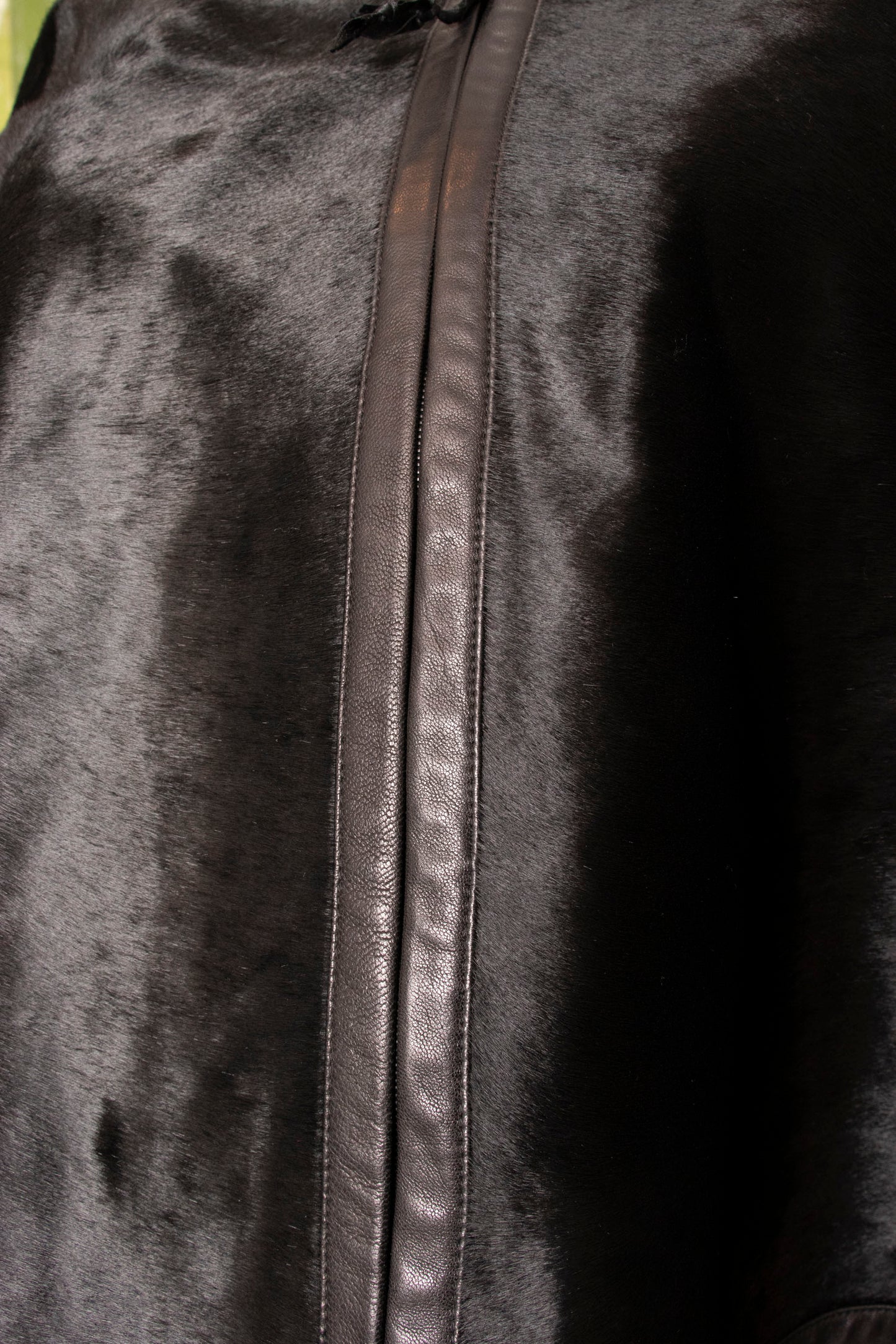 Black Pony Hair Poncho