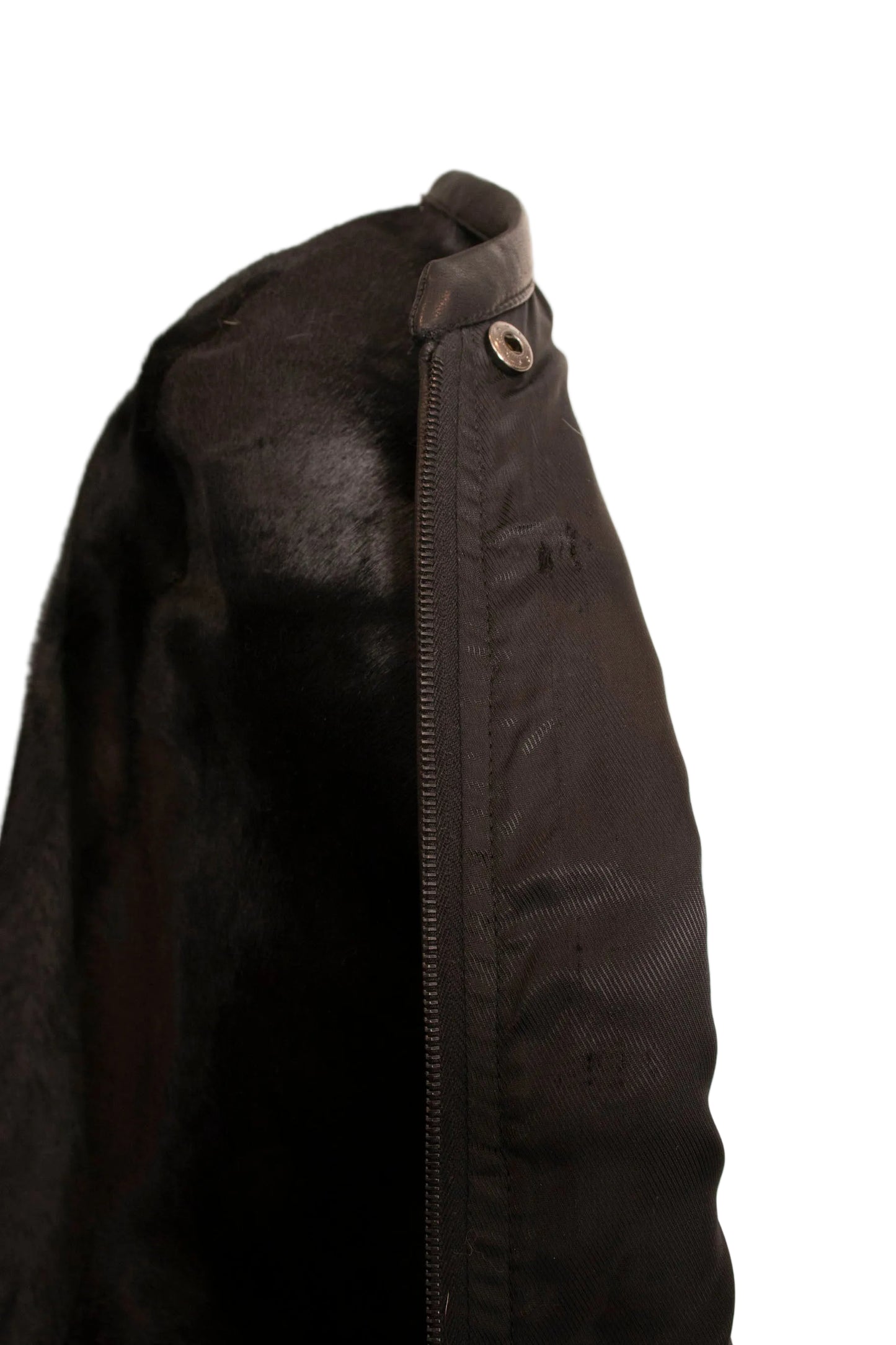 Black Pony Hair Poncho