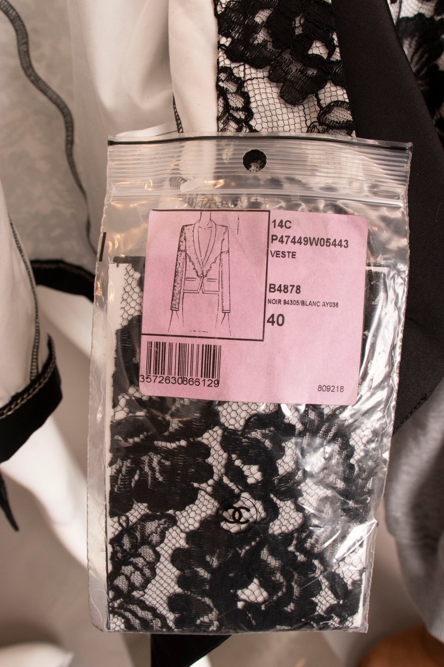 Chanel Black Lace Jacket