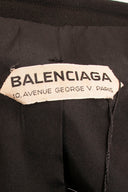 Balenciaga Black Wool 3/4 Sleeve Jacket