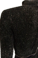 Givenchy Couture Plaid Silk Maxi Skirt and Long Sleeve Sweater Set