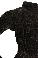 Givenchy Couture Plaid Silk Maxi Skirt and Long Sleeve Sweater Set