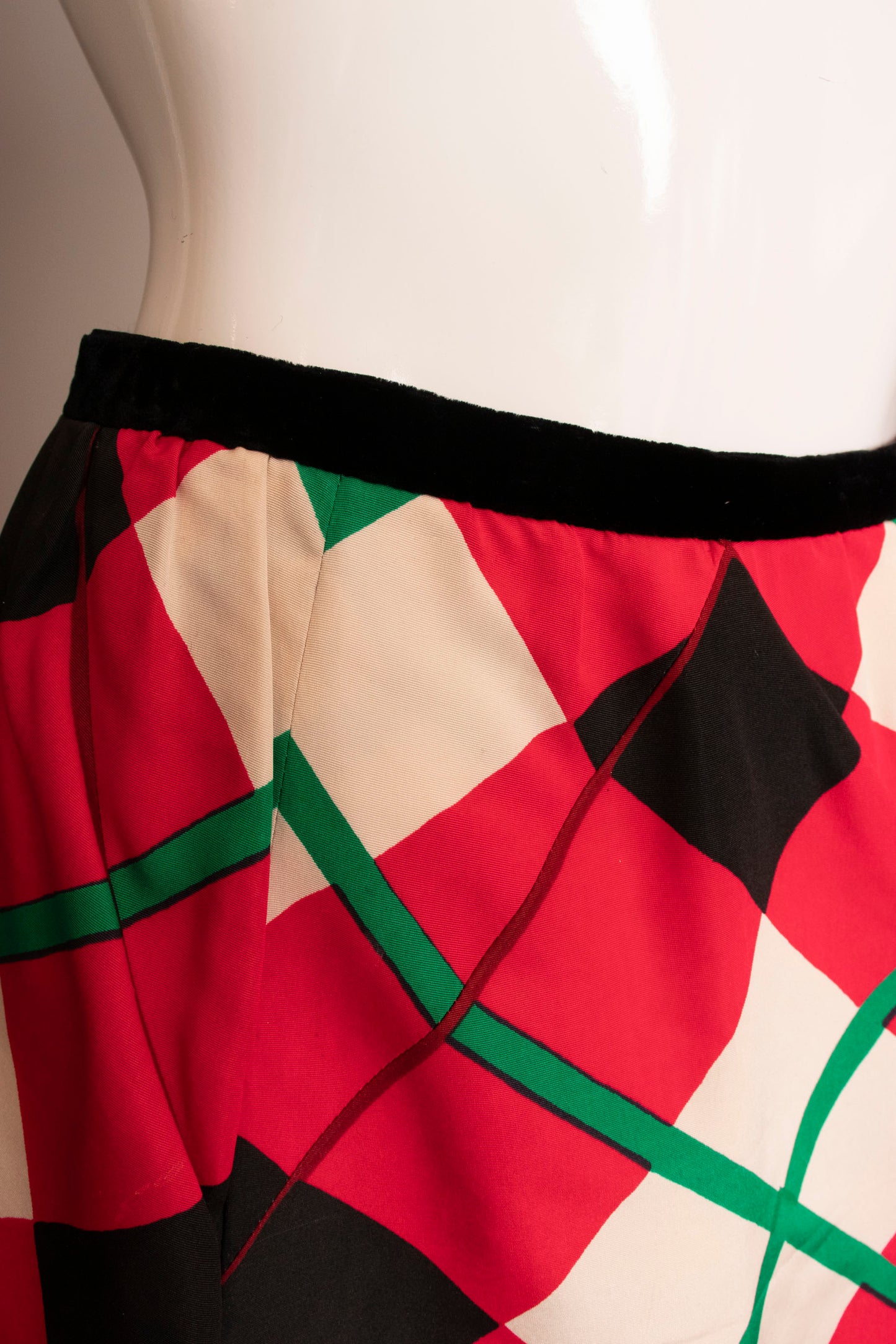 Givenchy Couture Plaid Skirt Set