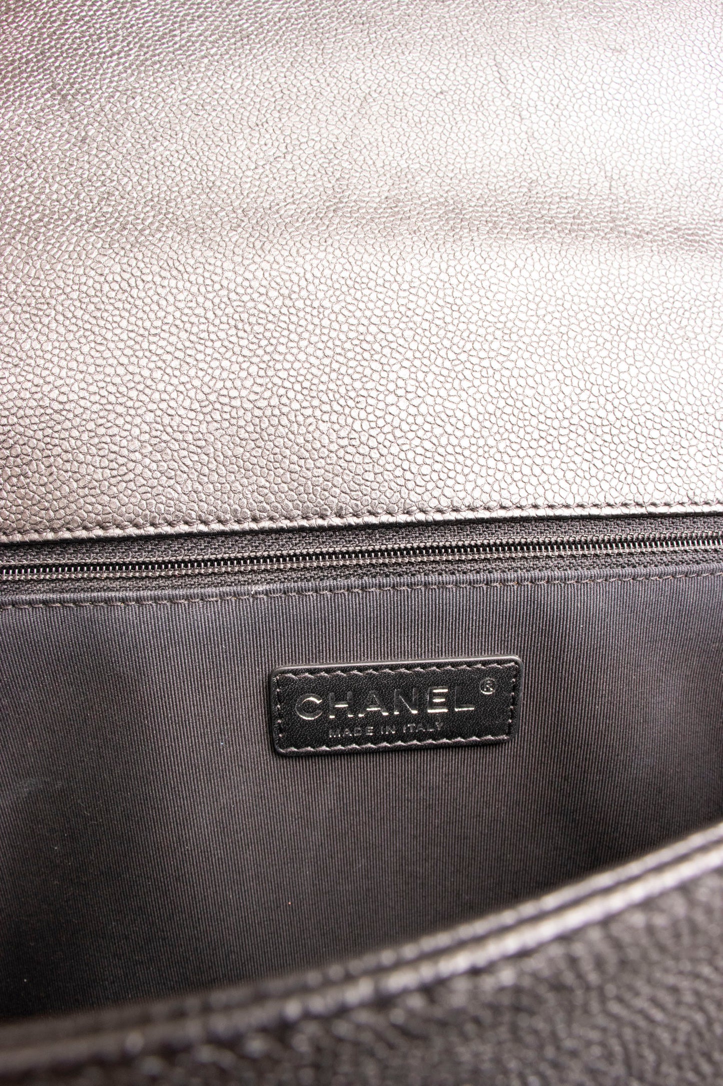 Chanel Check Boy 25 Coco Mark Chain Bag