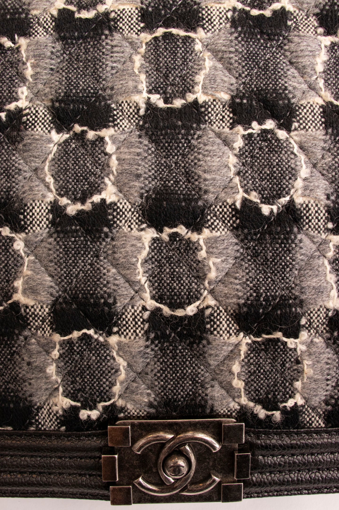 Chanel Check Boy 25 Coco Mark Chain Bag