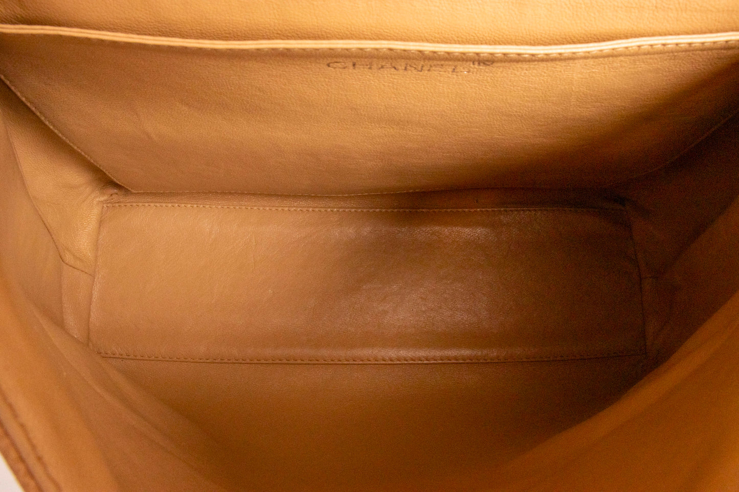 Chanel Beige Caviar Kelly Top Handle Bag 2004