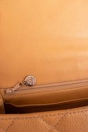 Chanel Beige Caviar Leather Top Handle Kelly Handbag