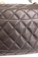 Chanel Black Caviar Leather Jumbo Flap Handbag