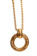 Chanel Gold Paris Loupe Pendant Necklace