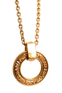 Chanel Gold Paris Loupe Pendant Necklace
