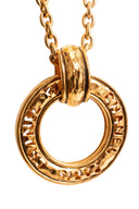 Chanel Gold Paris Loupe Pendant Necklace