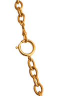 Chanel Gold Clover Pendant Necklace