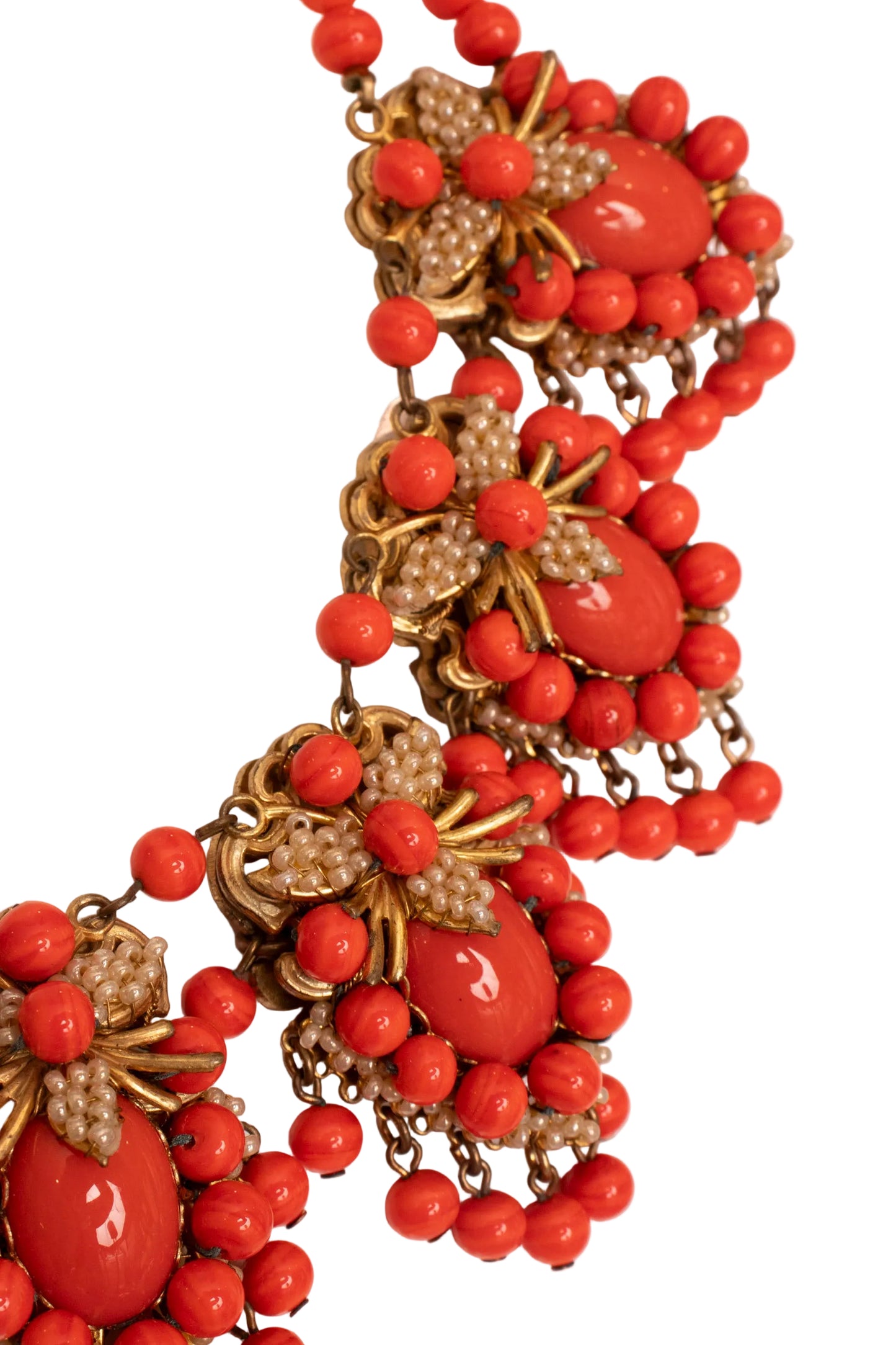 Stanley Hagler Orange Necklace & Bracelet