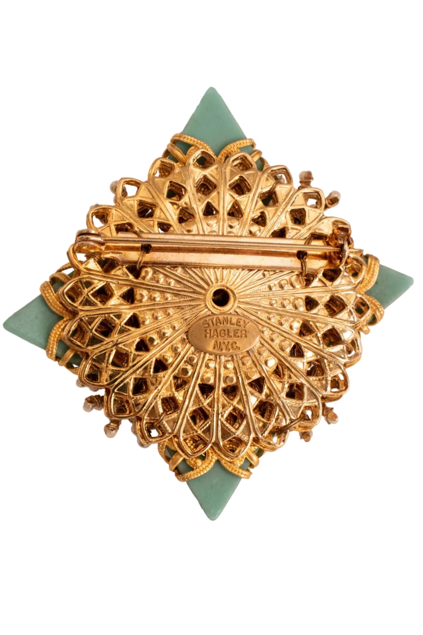 Stanley Hagler Blue Brooch