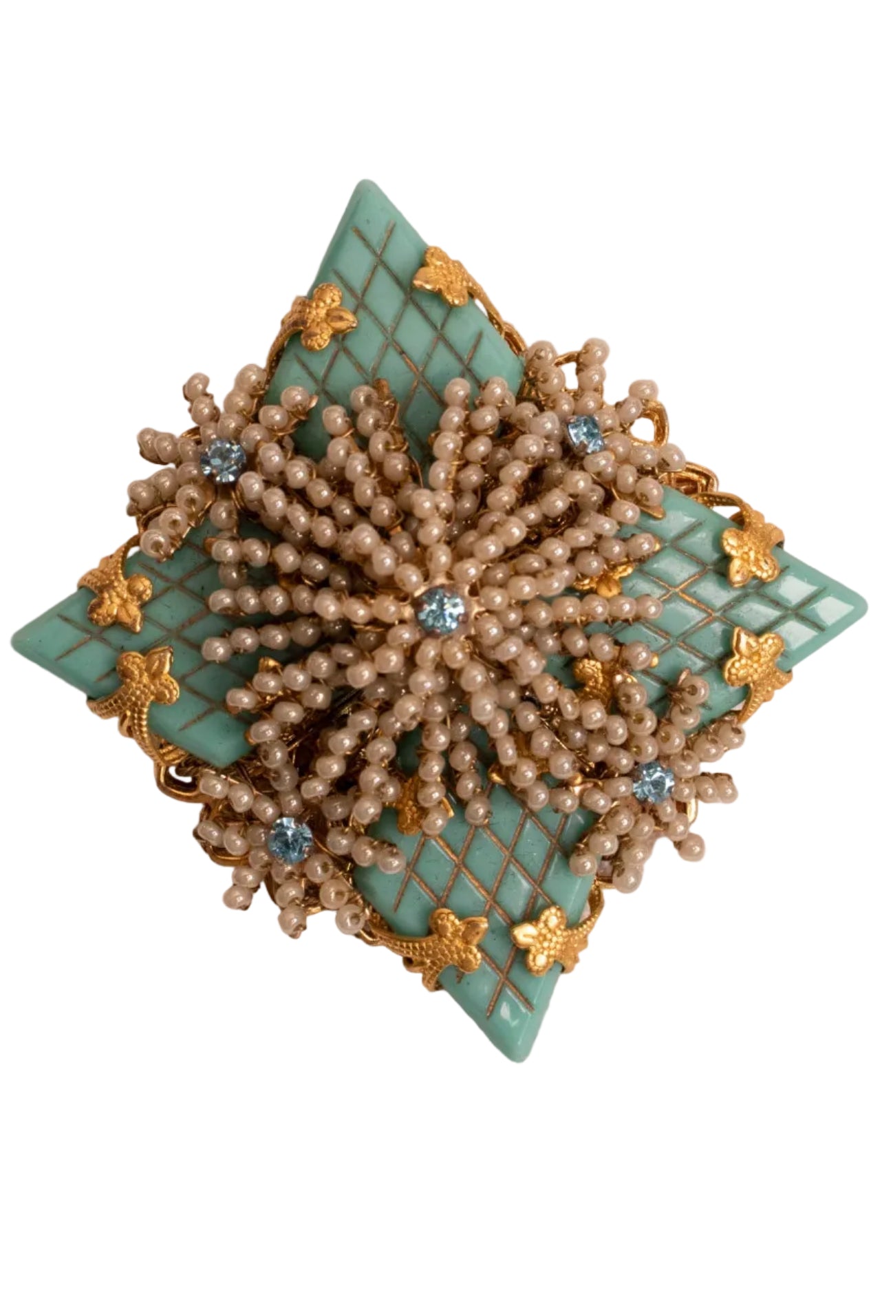 Stanley Hagler Blue Brooch