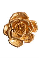 Van Der Straeten Gold Tone Flower Brooch