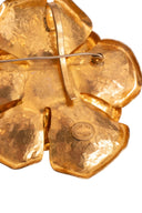 Van Der Straeten Gold Tone Flower Brooch