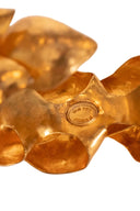 Van Der Straeten Gold Tone Leaf Cuff Bracelet