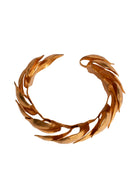 Van Der Straeten Gold Tone Leaf Cuff Bracelet