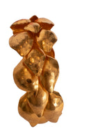 Van Der Straeten Gold Tone Leaf Cuff Bracelet