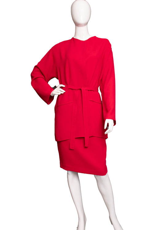 90s Ungaro Red Skirt Set S/M