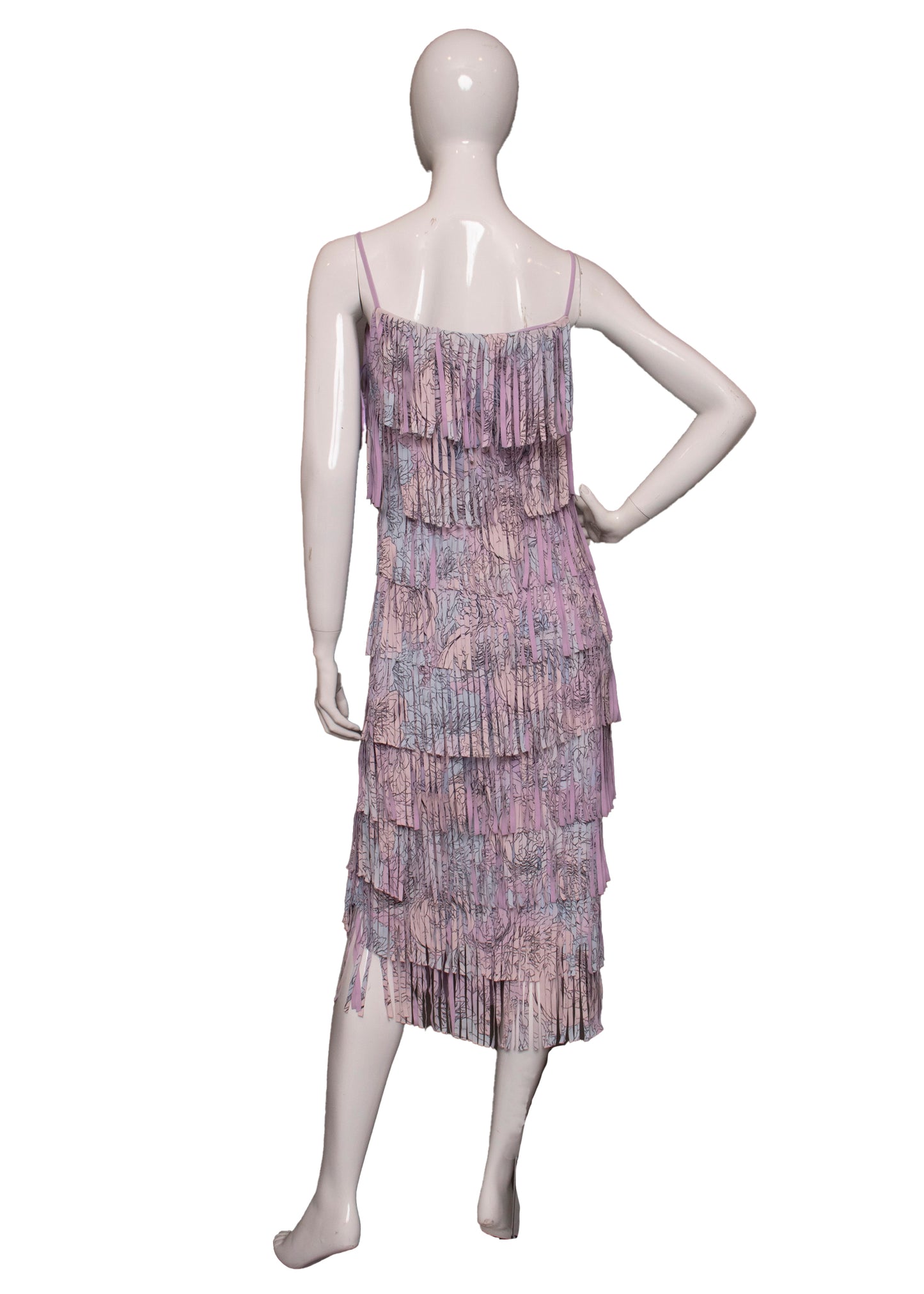 00s Chiara Boni Couture Fringe Dress M/L