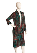 Steven Tyler's Duster and Long Faux Shearling Vest Set M/L