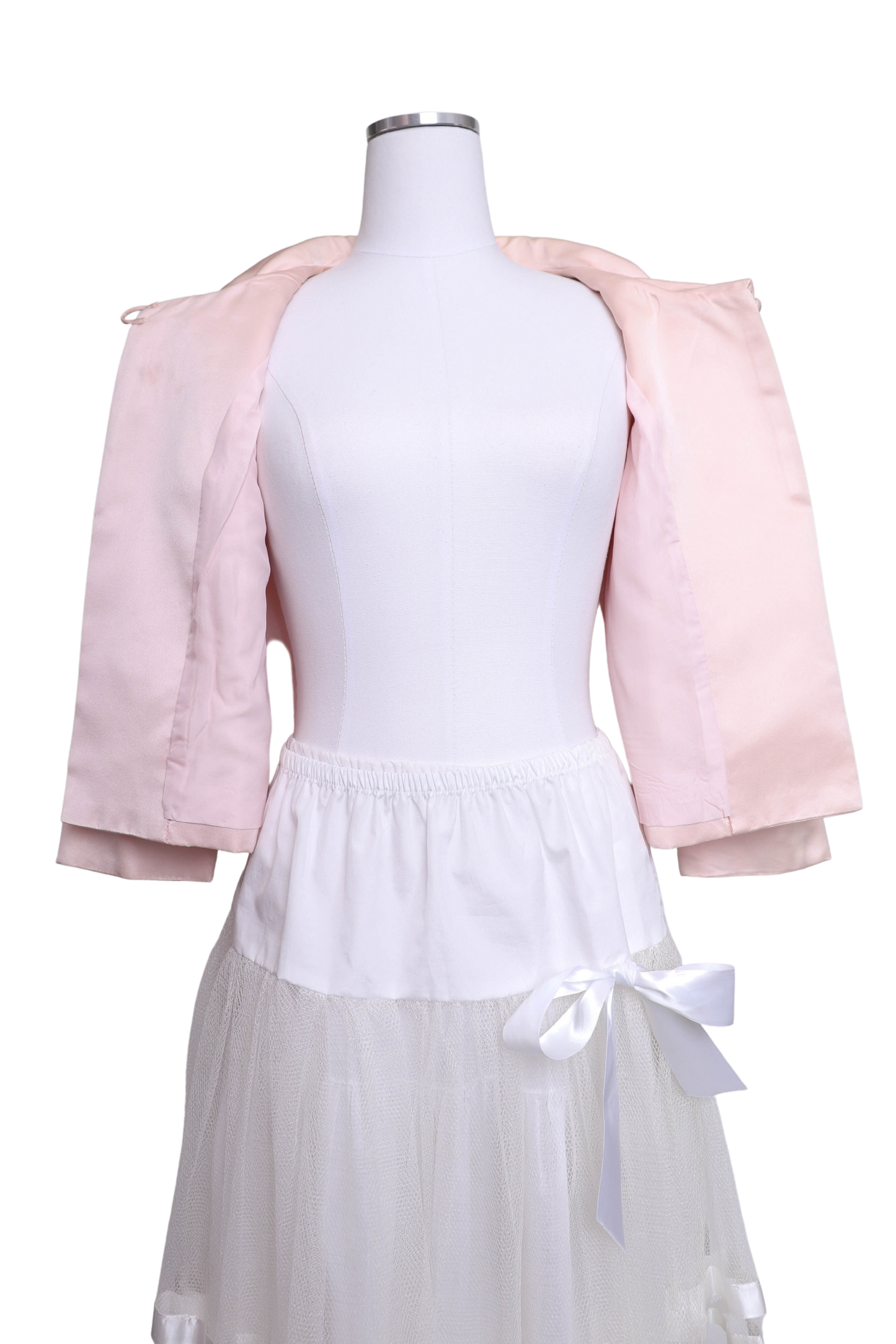 60's Pink Silk Jacket M