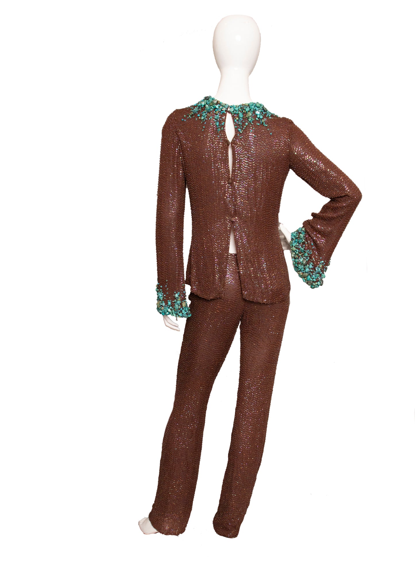 Mark Zunino Turquoise Pant Set