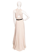 Gucci Cream Silk Halter Maxi Dress