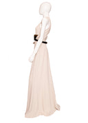Gucci Cream Silk Halter Maxi Dress