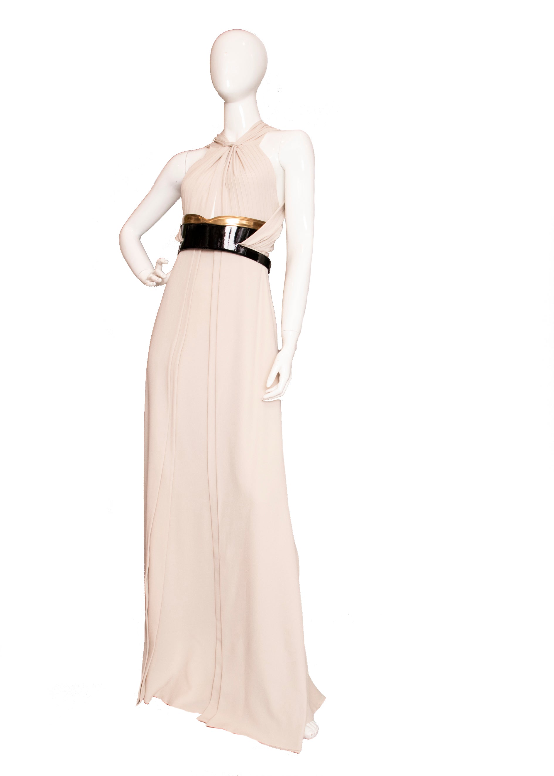 Gucci Cream Silk Halter Maxi Dress – Buzz Vintage Boutique
